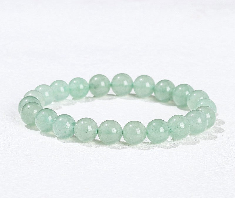 8 mm bohnengrüner Jade Armband