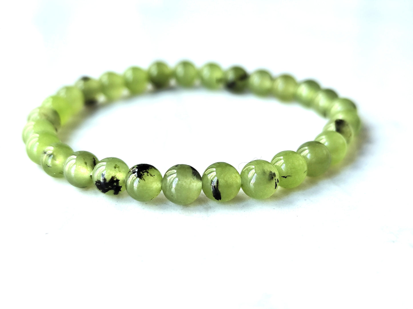 6 mm Prehnit Armband
