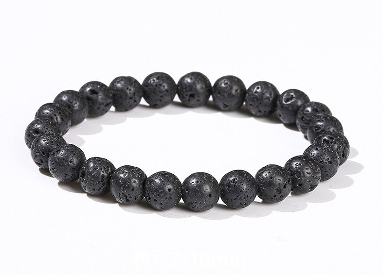 6 mm 8 mm Lavastein Vulkanstein Armband