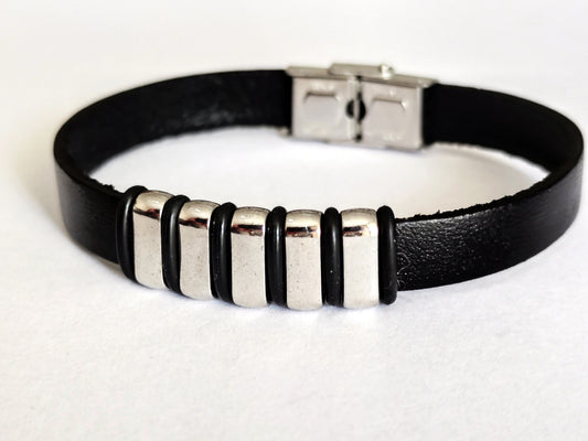 Echt Leder Armband Lederarmband Herren Damen Punk Biker Surfer