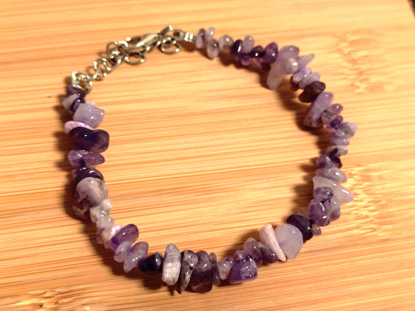 3er Set Naturstein Edelstein Dream Amethyst Armbänder und Anhänger inkl.Kordel Nr.67