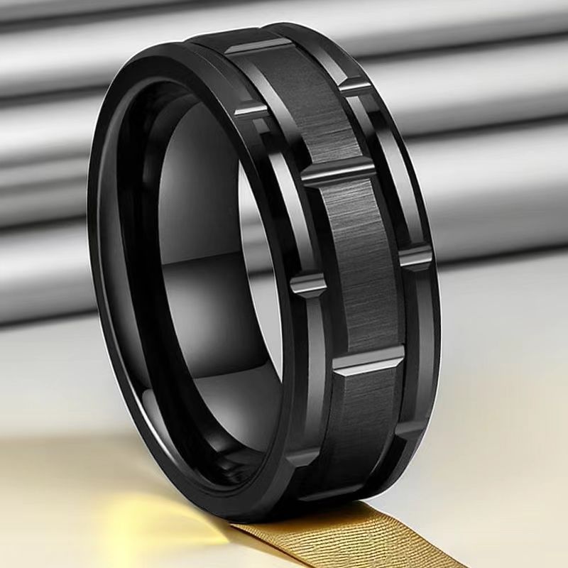 Herren Damen Partner 8 mm Edelstahl Ring