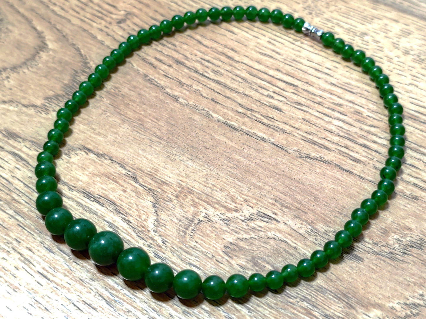Naturstein Taiwan Jade Halskette Necklace 45 cm