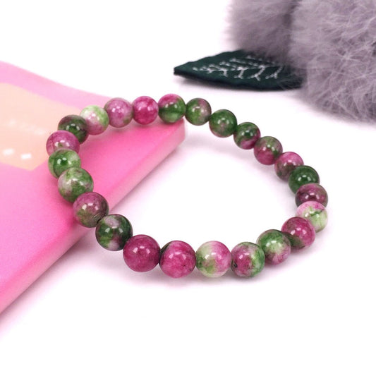 8 mm Persische Jade Turmalinfarbe Armband