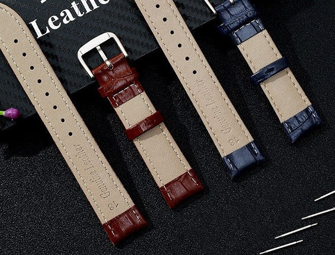 Uhrenarmband Ersatz Armband Echtleder 16-18-20 mm inkl. Federstege
