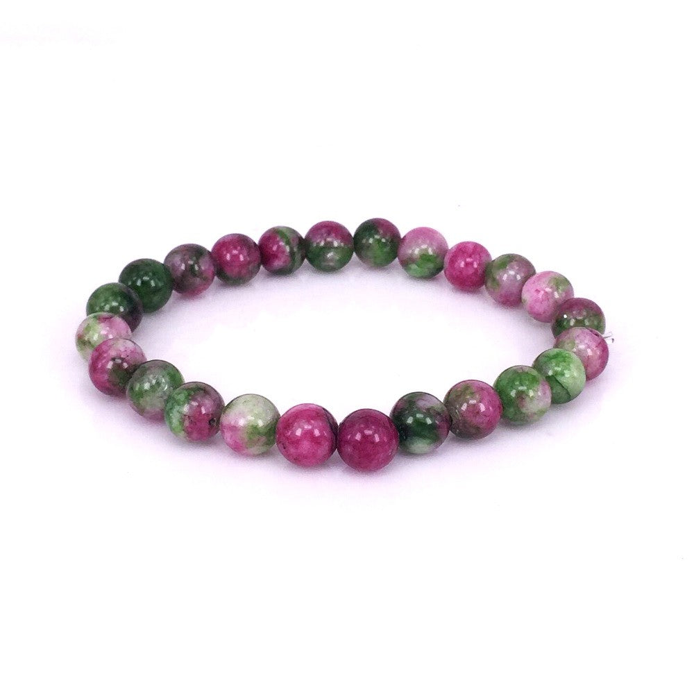 8 mm Persische Jade Turmalinfarbe Armband