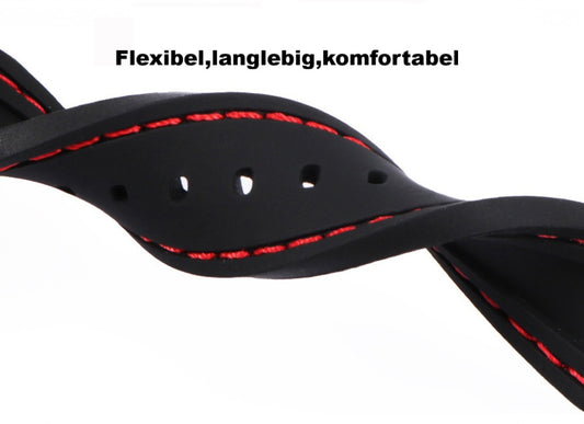20-22 mm Silikon Uhrenarmband Ersatz Armband für Smartwatch , inkl. Federstege