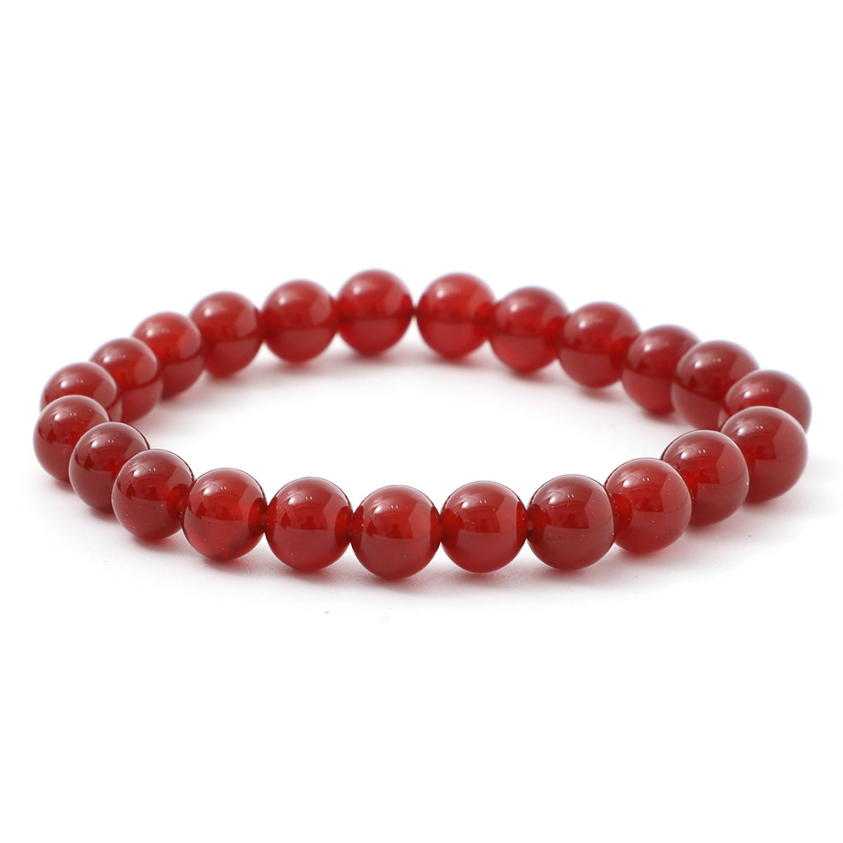 8 mm roter Achat Karneol Armband