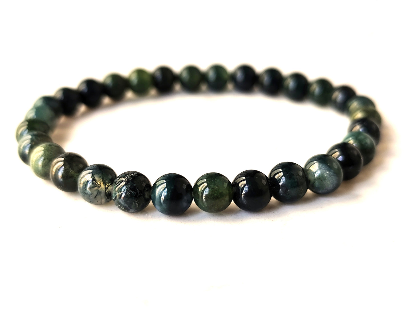 6 mm 8 mm Mossachat Armband