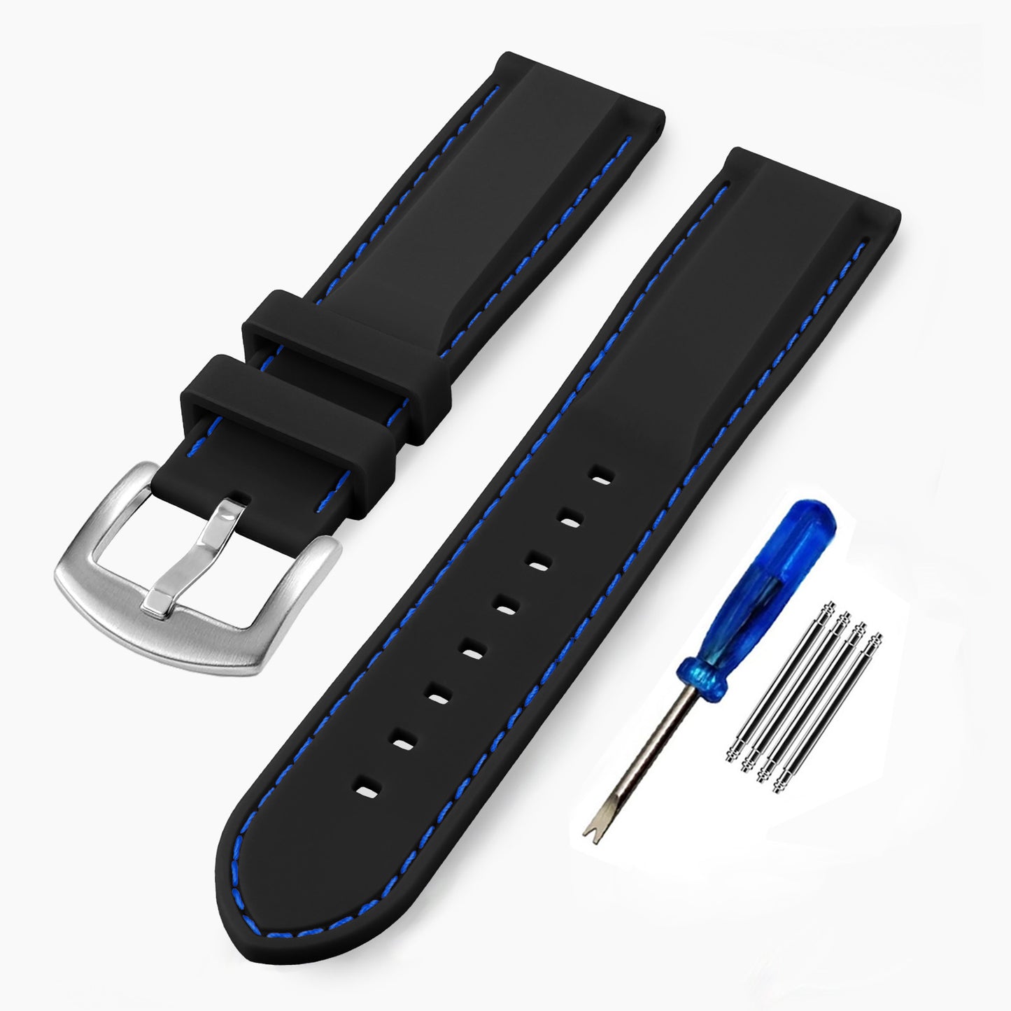 20-22 mm Silikon Uhrenarmband Ersatz Armband für Smartwatch , inkl. Federstege