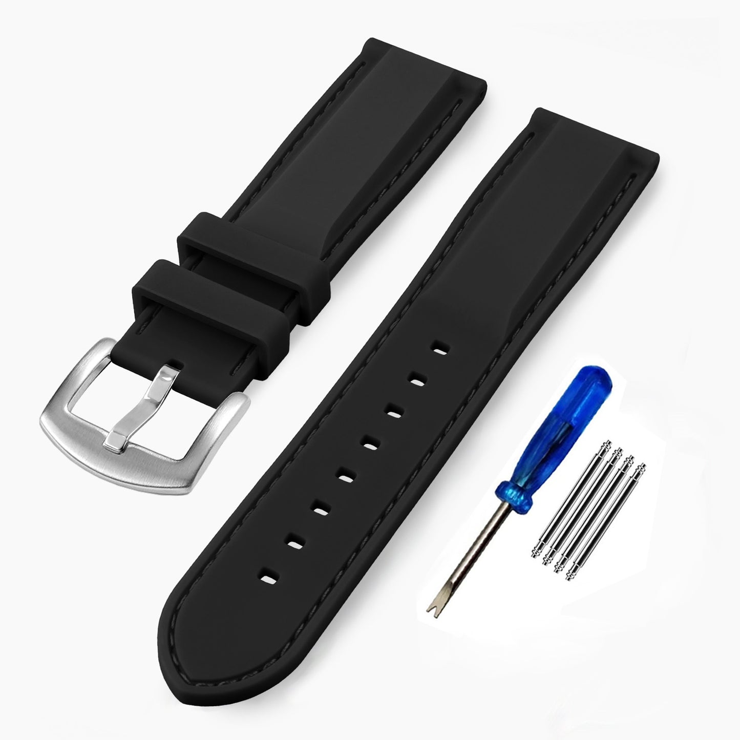 20-22 mm Silikon Uhrenarmband Ersatz Armband für Smartwatch , inkl. Federstege