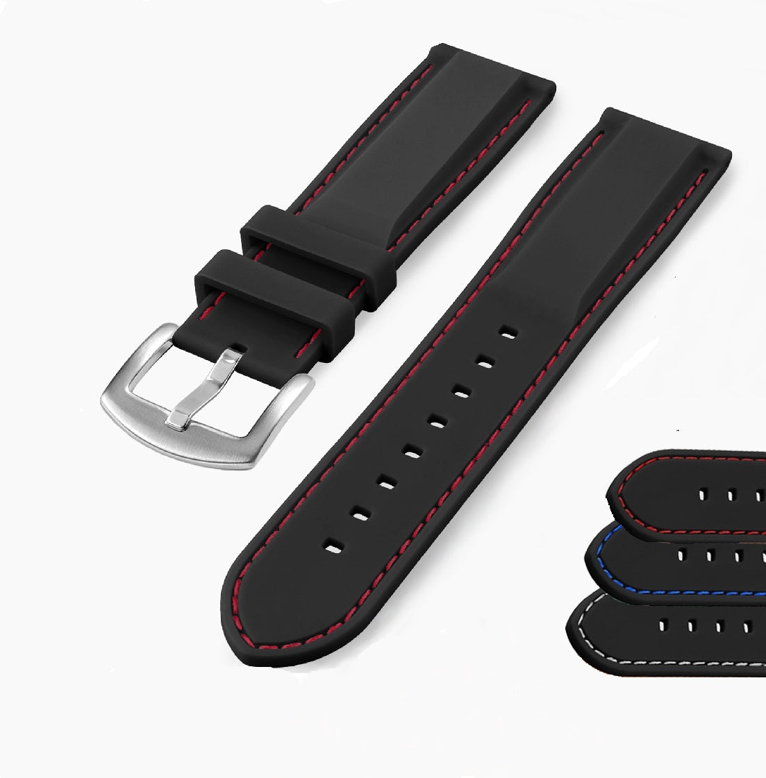 20-22 mm Silikon Uhrenarmband Ersatz Armband für Smartwatch , inkl. Federstege