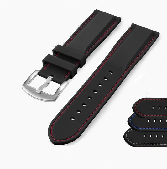 20-22 mm Silikon Uhrenarmband Ersatz Armband für Smartwatch , inkl. Federstege