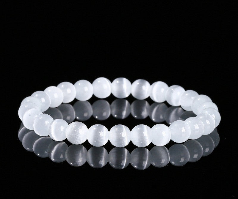 6 mm 8 mm Katzenauge ( Selenit) Armband