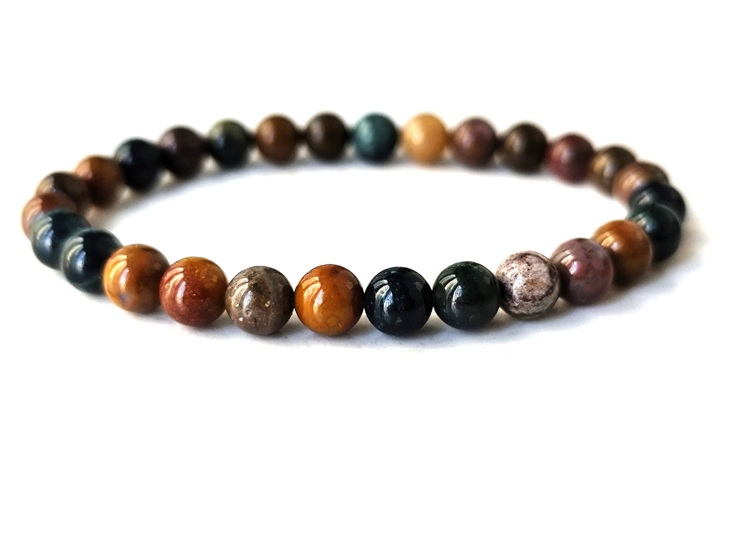 6 mm 8 mm Ozean Achat Armband