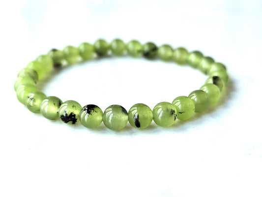 6 mm Prehnit Armband