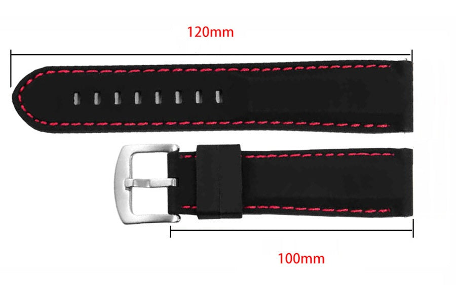 20-22 mm Silikon Uhrenarmband Ersatz Armband für Smartwatch , inkl. Federstege